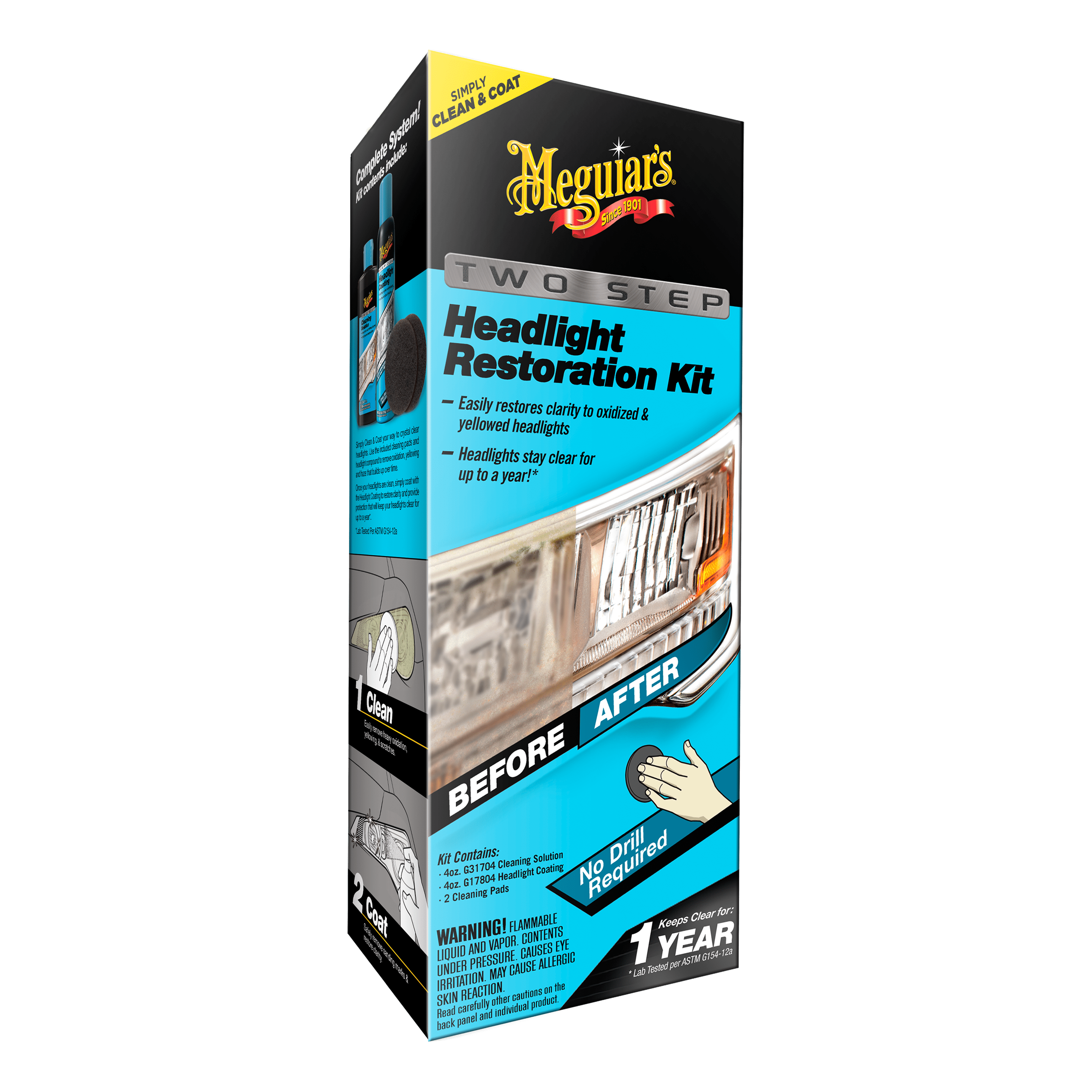 Meguiar's Sri Lanka on X: Cloudy headlights? Meguiars Heavy Duty Headlight  Restoration Kit includes everything you need to sand and buff plastic  headlight lens covers back to original clarity. Use this kit