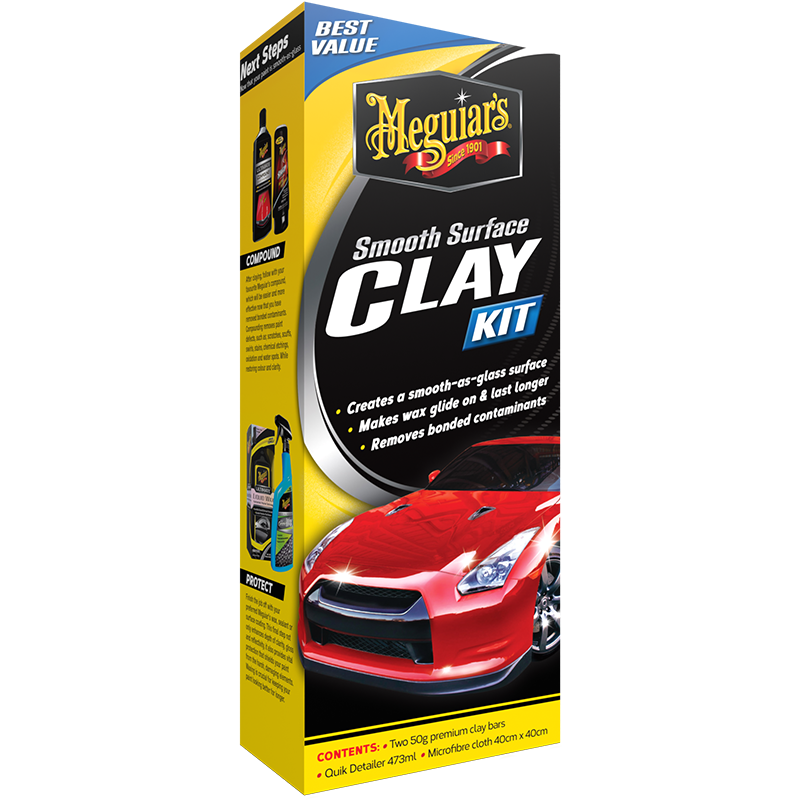 Meguiar's New Zealand on Instagram: Did you know Meguiar's Smooth Surface  Clay Kit is a non-abrasive clay bar that safely, easily, and instantly  removes bonded contaminants as you rub it across the